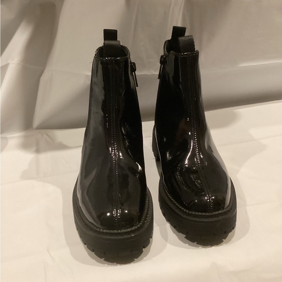 SAM EDELMAN GIRLS BLACK PATENT LAGUNA CHELSEA ANKLE BOOTS. SZ 3 - Picture 9 of 14